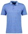 Ragman Striped Polo Polo Blauw