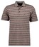 Ragman Striped Polo Polo Chestnut