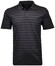 Ragman Striped Polo Polo Zwart