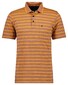 Ragman Striped Polo Poloshirt Fine Orange
