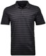 Ragman Striped Polo Zwart
