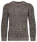 Ragman Structure Knit Pullover Roundneck Pullover Taupe-Grey