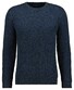 Ragman Structure Knit Pullover Roundneck Trui Blauw-Groen