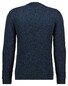 Ragman Structure Knit Pullover Roundneck Trui Blauw-Groen