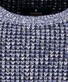 Ragman Structure Knit Pullover Roundneck Trui Donker Blauw-Grijs