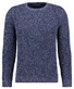 Ragman Structure Knit Pullover Roundneck Trui Night Blue-Grey