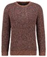 Ragman Structure Knit Pullover Roundneck Trui Terra Melange