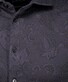 Ragman Subtle Jacquard Paisley Pattern Soft Knit Overhemd Zwart