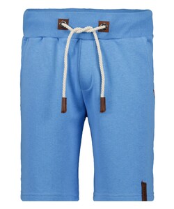Ragman Summer Sweat Drawstring Short Jogging Pants Light Blue