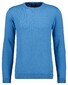 Ragman Supersoft Knit Pullover Knitted Elbow Patches Licht Blue Melange
