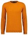 Ragman Supersoft Knit Pullover Knitted Elbow Patches Pullover Fine Orange