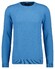 Ragman Supersoft Knit Pullover Knitted Elbow Patches Pullover Licht Blue Melange