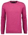 Ragman Supersoft Knit Pullover Knitted Elbow Patches Pullover Magenta