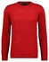 Ragman Supersoft Knit Pullover Knitted Elbow Patches Trui Aardbei