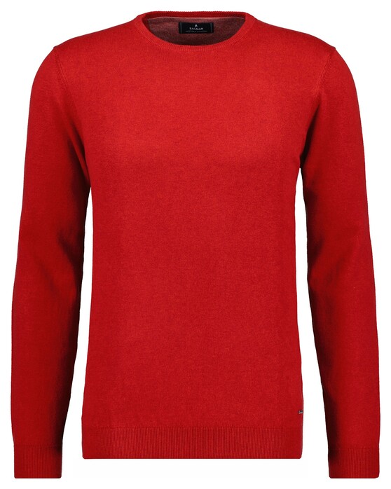 Ragman Supersoft Knit Pullover Knitted Elbow Patches Trui Aardbei