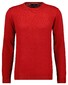 Ragman Supersoft Knit Pullover Knitted Elbow Patches Trui Aardbei