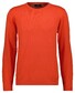 Ragman Supersoft Knit Pullover Knitted Elbow Patches Trui Coral