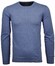 Ragman Supersoft Knit Pullover Knitted Elbow Patches Trui Duivenblauw