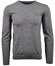 Ragman Supersoft Knit Pullover Knitted Elbow Patches Trui Grijs