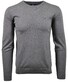 Ragman Supersoft Knit Pullover Knitted Elbow Patches Trui Grijs