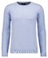 Ragman Supersoft Knit Pullover Knitted Elbow Patches Trui Licht Blauw