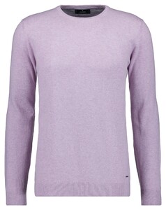 Ragman Supersoft Knit Pullover Knitted Elbow Patches Trui Licht Roze