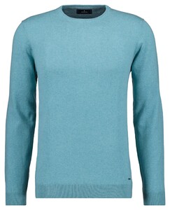 Ragman Supersoft Knit Pullover Knitted Elbow Patches Trui Mint