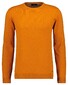 Ragman Supersoft Knit Pullover Knitted Elbow Patches Trui Oranje