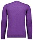 Ragman Supersoft Knit Pullover Knitted Elbow Patches Trui Paars