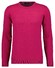 Ragman Supersoft Knit Pullover Knitted Elbow Patches Trui Purpur
