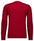 Ragman Supersoft Knit Pullover Knitted Elbow Patches Trui Rood