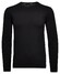 Ragman Supersoft Knit Pullover Knitted Elbow Patches Trui Zwart