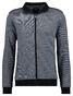 Ragman Sweat Cardigan Jacket Minimal Texture Side Pockets Vest Zwart