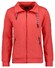 Ragman Sweat Cardigan Stand Up Drawstring Collar Cardigan Red