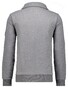 Ragman Sweat Cardigan Stand Up Drawstring Collar Vest Grijs