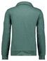 Ragman Sweat Cardigan Stand Up Drawstring Collar Vest Groen