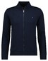 Ragman Sweat Jacket Cardigan Zip With Side Pockets Dark Evening Blue