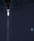 Ragman Sweat Jacket Cardigan Zip With Side Pockets Vest Donker Blauw