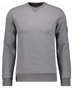 Ragman Sweat Round Neck Trui Grijs