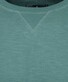 Ragman Sweat Tow-Tone Look Slub Jersey Trui Groen