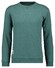 Ragman Sweat Tow-Tone Look Slub Jersey Trui Groen