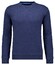 Ragman Sweat Tow-Tone Look Slub Jersey Trui Jeans Blauw