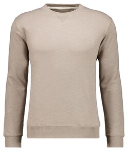 Ragman Sweat Tow-Tone Look Slub Jersey Trui Walnut