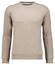 Ragman Sweat Tow-Tone Look Slub Jersey Trui Walnut