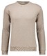 Ragman Sweat Tow-Tone Look Slub Jersey Trui Walnut
