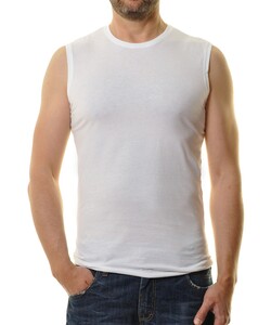 Ragman Tank Top Round Neck 2Pack Ondermode Wit