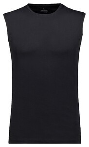 Ragman Tank Top Round Neck 2Pack Underwear Black