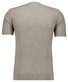 Ragman Texture Knit Tone-In-Tone Short Sleeve Round Neck Trui Walnut