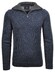 Ragman Troyer Zip Cotton Knit Pullover Elbow Patches Pullover Navy-Anthracite