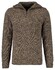 Ragman Troyer Zip Cotton Knit Pullover Elbow Patches Pullover Taupe-Grey